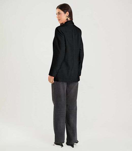 Blazer Feminino Tweed Endless Preto