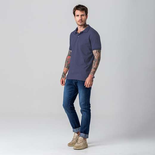 Camisa Polo Básica Masculina Rock e Soda