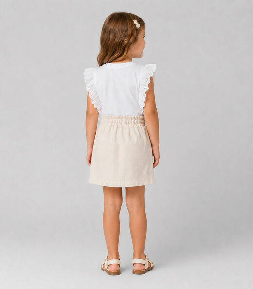 Blusa Feminina Infantil Com Laise Trick Nick Branco
