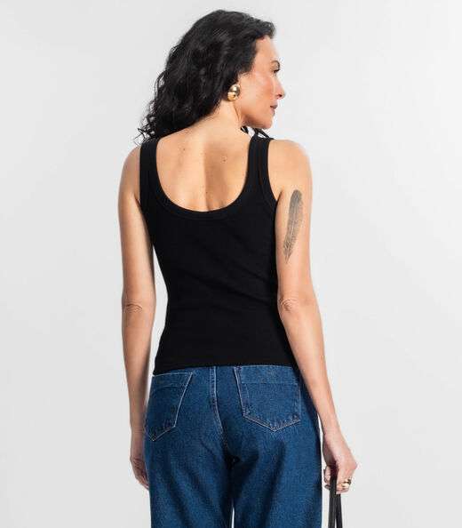 Regata Feminina Básica Select Preto