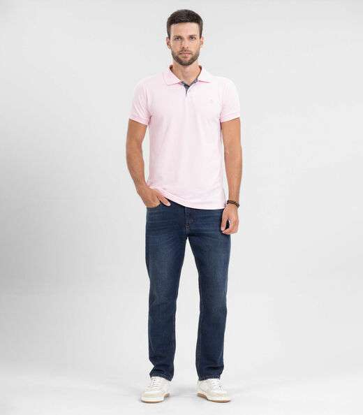 Polo Masculina Básica Diametro Rosa