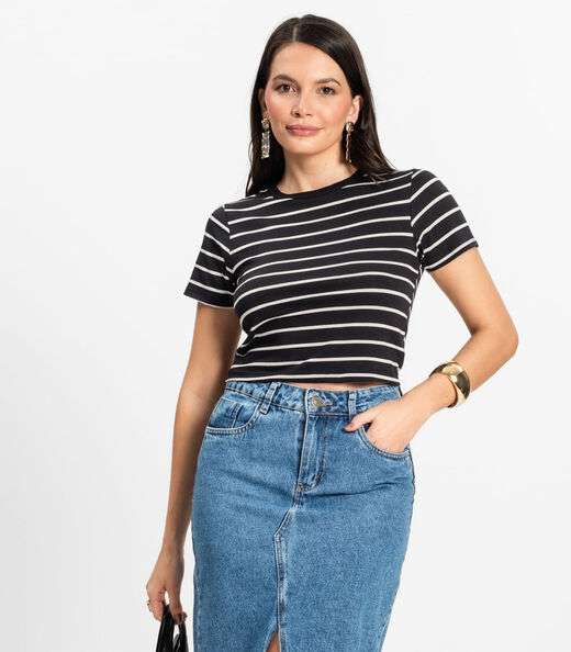 Image_Blusa Feminina em Cotton Leve Rovitex Preto