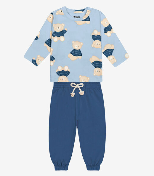 Image_Conjunto Camiseta Com Calça Masculino Trick Nick Azul