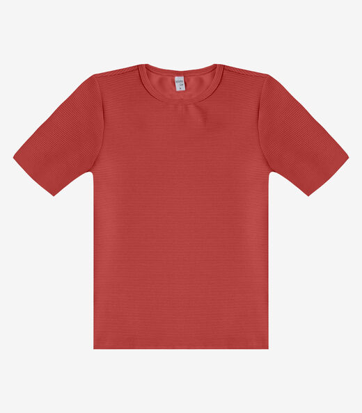 Blusa Feminina Justa Em Malha Classic Infinita Cor Marrom