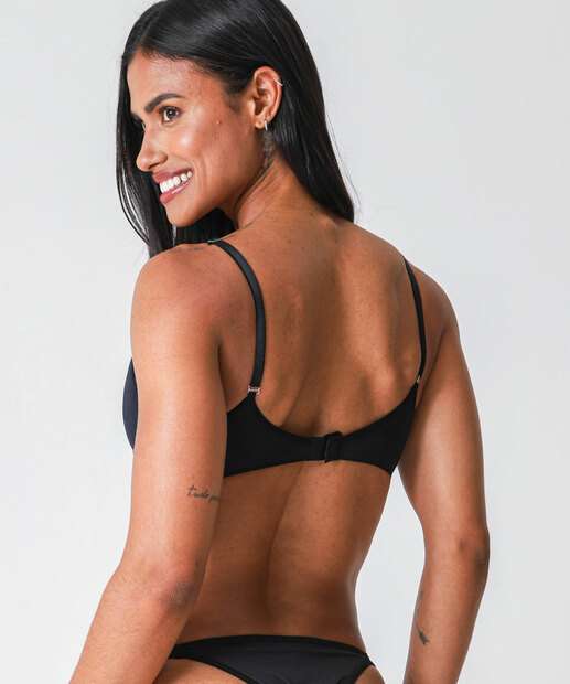 Sutiã Triângulo Com Bojo Marisa Preto