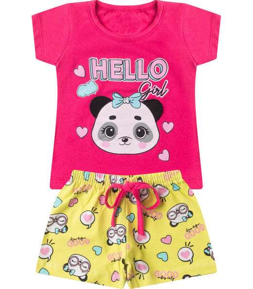 Image_Conjunto Infantil Menina Curto Interativo Select Rosa