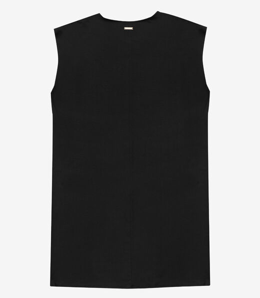 Vestido Feminino Curto Estampado Preto