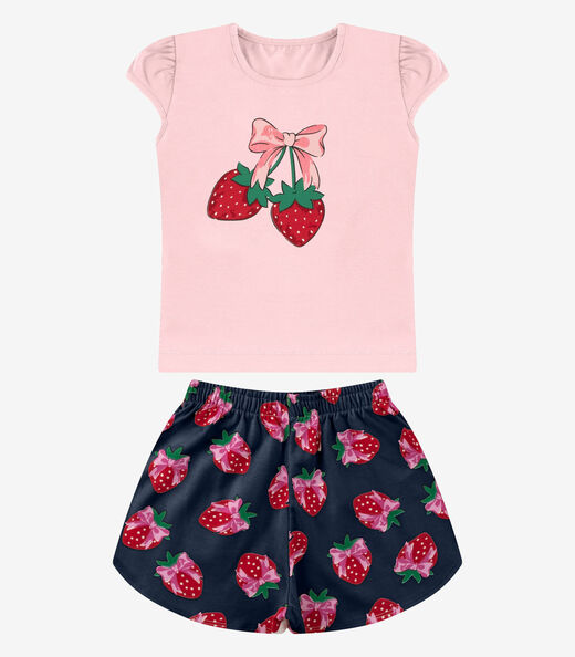 Image_Conjunto Blusa com Shorts Menina Rovi Kids Rosa