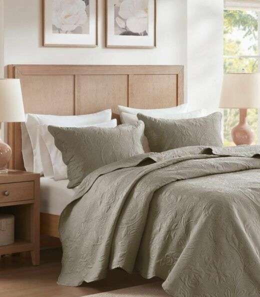 Jogo De Colcha King Milão 150 Fios Corttex Bege