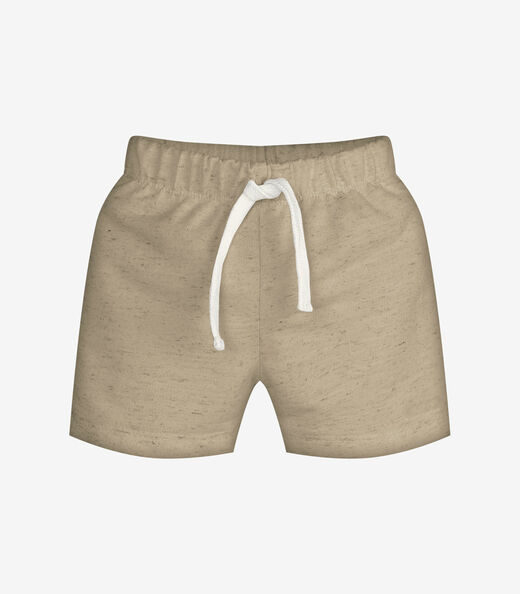 Conjunto Infantil Camiseta Com Bermuda Trick Nick Bege