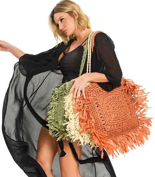 Bolsa De Praia Bela Gaia Laranja