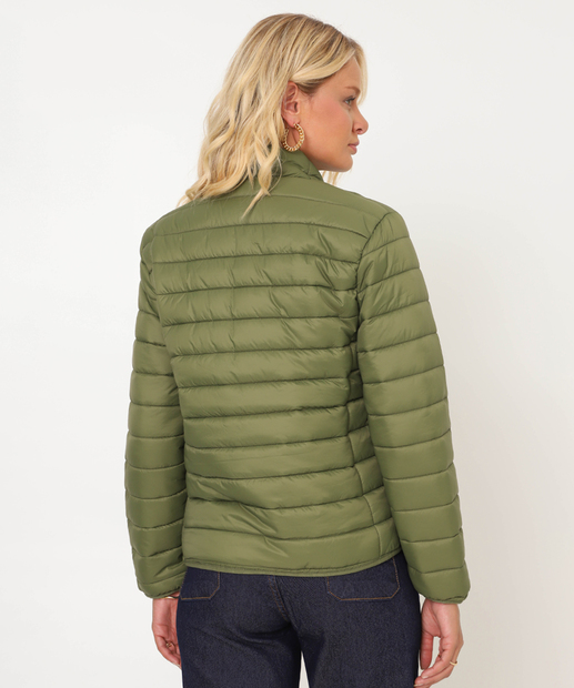 Jaqueta Feminino Puffer Bolsos Marisa Verde