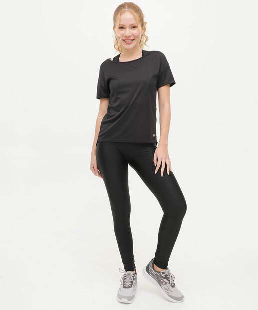 Blusa Feminina Fitness Barra Assimétrica Marisa