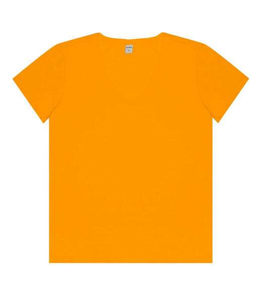 Blusa Feminina Manga Curta Decote V Rovitex Amarelo