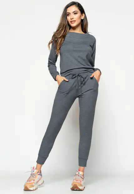 Kit 2 Calças  Comfy Jogger  Moletinho Preta e Grafite