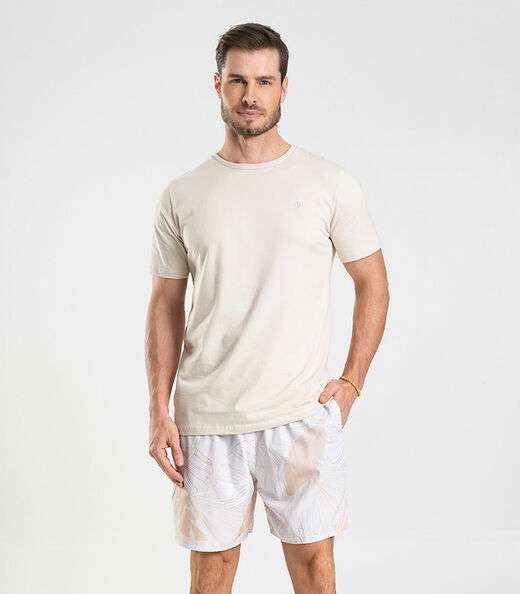 Image_Bermuda Masculina De Microfibra Long Bong Bege