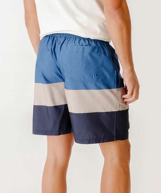 Bermuda Masculina Surf Listras Marisa Azul