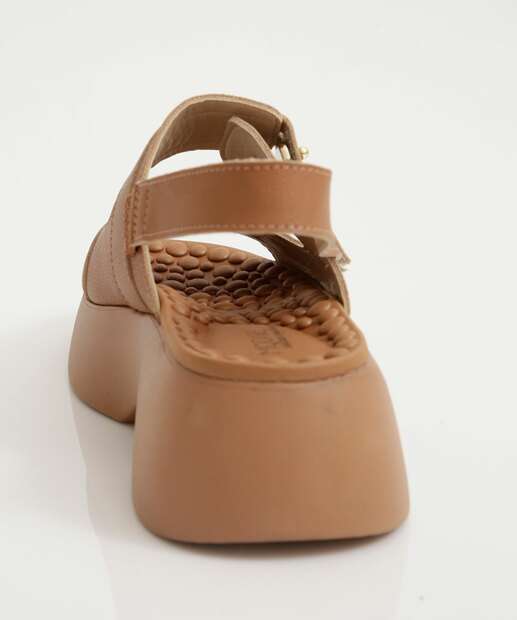 Sandália Flatform Feminina Fivela Modare