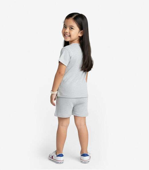 Conjunto Infantil Blusa com Shorts Select Cinza
