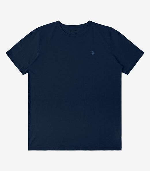 Camiseta Masculina Meia Malha Diametro Azul
