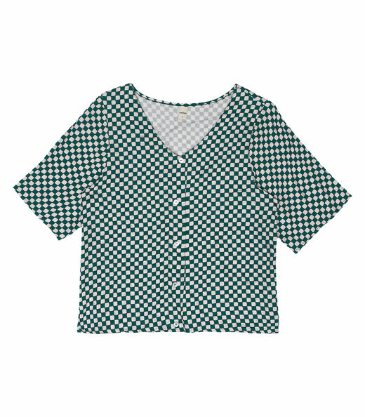 Camisa Feminina Viscose Creponada Rovitex Verde