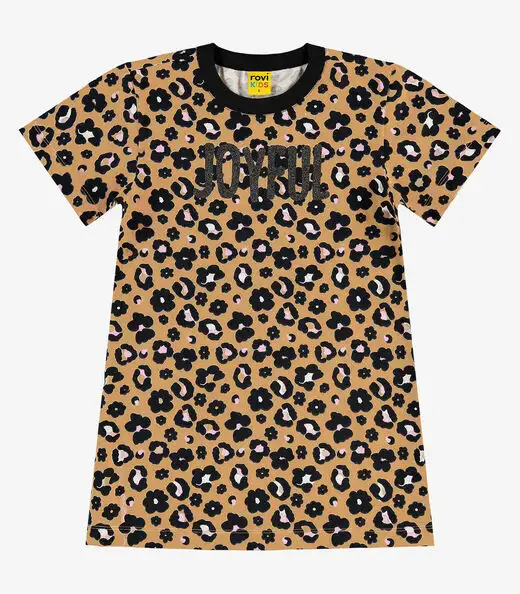 Image_Vestido Infantil em Meia Malha Rovi Kids Bege