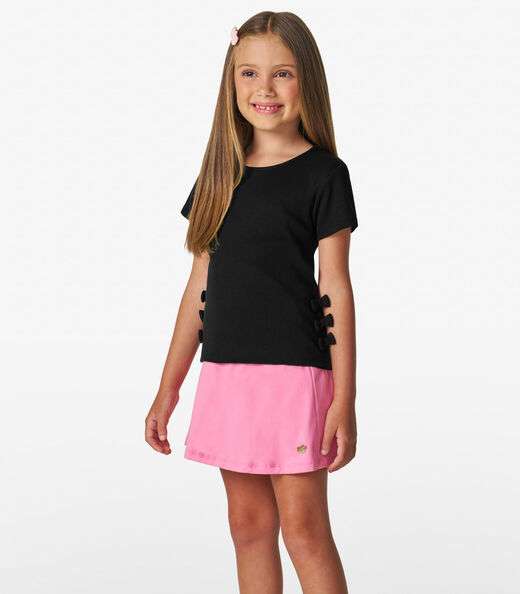 Blusa feminina em Ribana 2x1 Trick Nick Preto