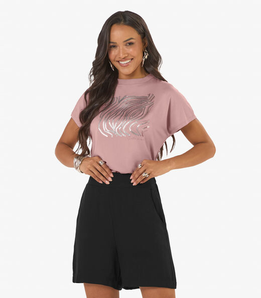 Image_Blusa Feminina Viscotorcion Com Estampa Rovitex Rosa