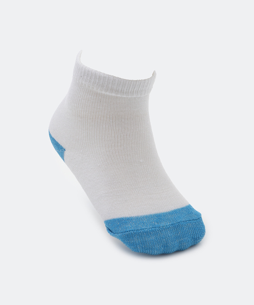 Kit 5 Meias Infantil Soquete Marisa Branco