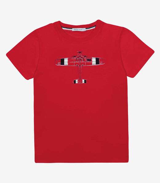 Camiseta Menino Cotton Trick Nick Vermelho