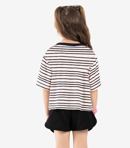 Blusa Infantil Visco Maquinetada Rovi Kids Azul
