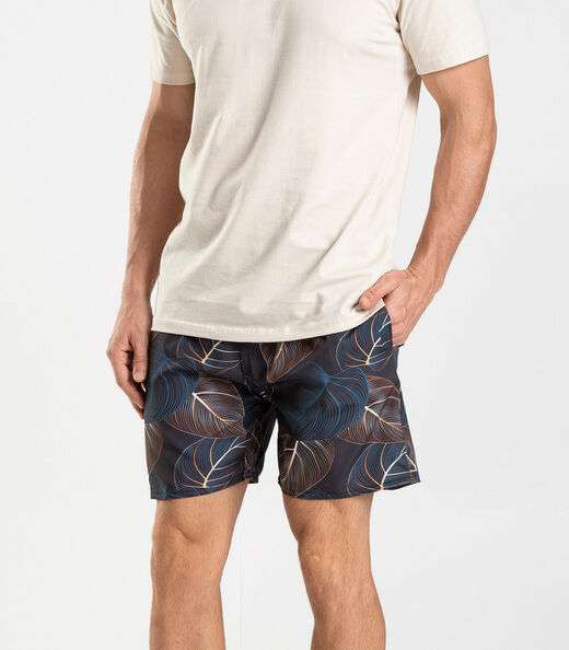 Bermuda Masculina De Microfibra Long Bong Azul