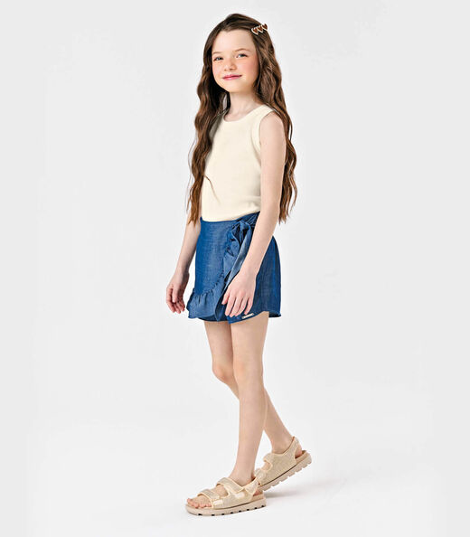 Conjunto Regata Com Shorts Saia Trick Nick Azul