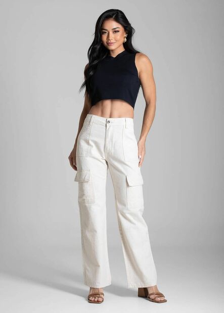 Cal?a Linho Sawary Reta - 282380