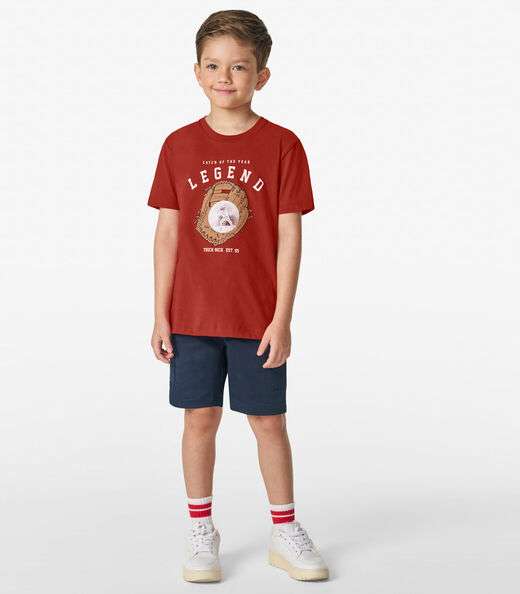 Camiseta Masculina em Meia Malha Trick Nick Laranja