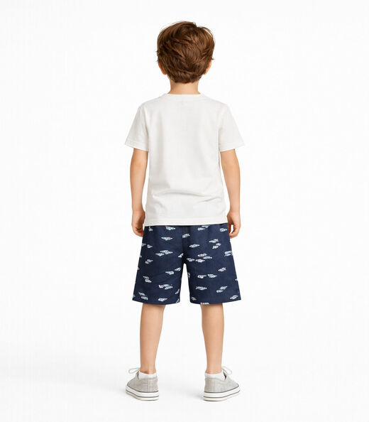 Conjunto Masculino Camiseta E Bermuda Select Azul