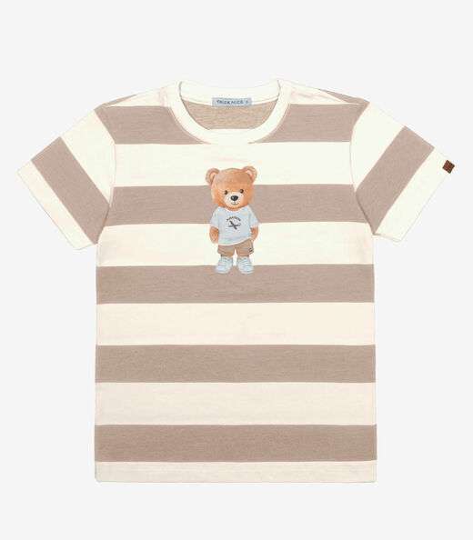Camiseta Menino Cotton Trick Nick Marrom