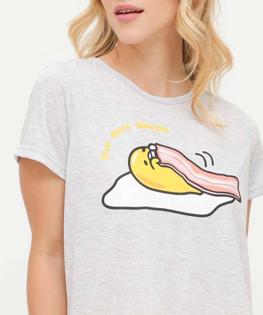 Pijama Feminino Estampado Manga Curta Marisa