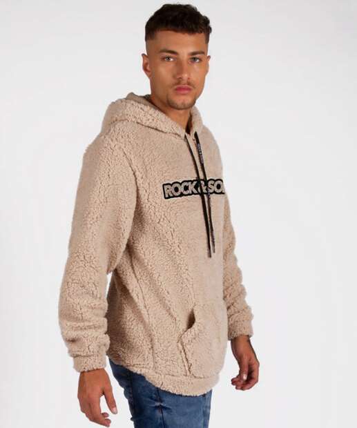 Blusão Masculino Moletom Estampa Frase Rock & Soda 