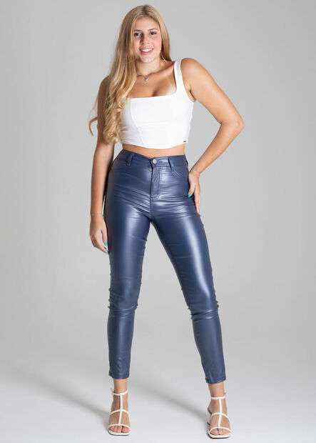 Calça Resinada Sawary Cigarrete - 276515