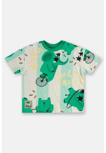 Conjunto Bebê Camiseta e Short Três e Já