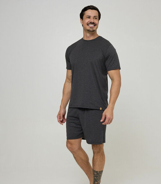 Image_Pijama Curto Masculino Meia Malha Evanilda Preto