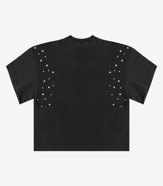 T- Shirt Feminina Gola Alta em Malhão Endless Preto