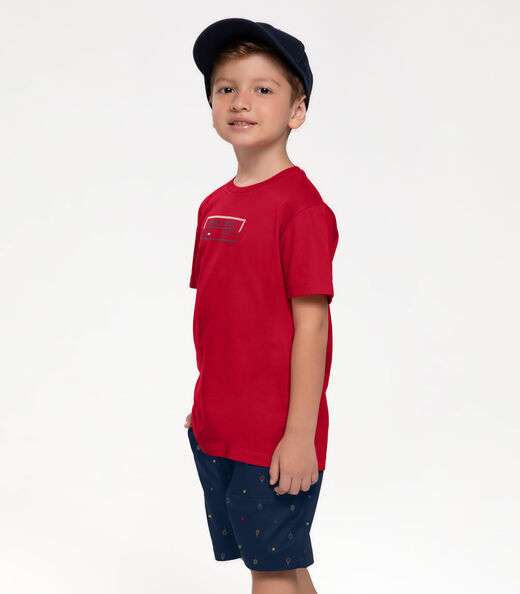 Image_Conjunto Infantil Camiseta Com Bermuda Trick Nick Azul
