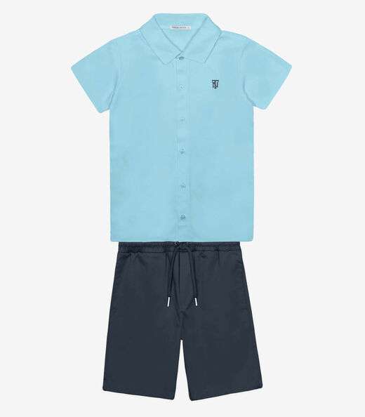 Image_Conjunto Menino Camisa Com Bermuda Trick Nick Azul