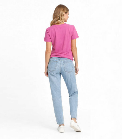 Blusa Feminina com Estampa Infinita Cor Rosa