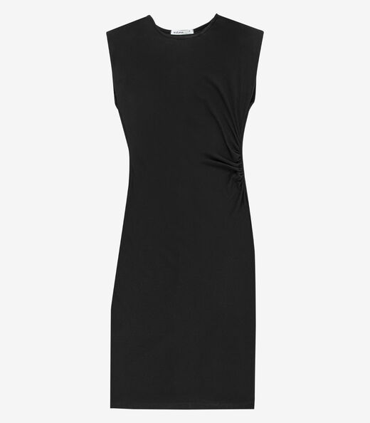 Vestido Feminino Justo Midi Em Viscose Endless Preto