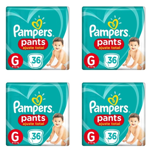 Image_Kit 4 Fraldas Confortsec Pants ”G” Pampers Simples c/36 Unidades cada