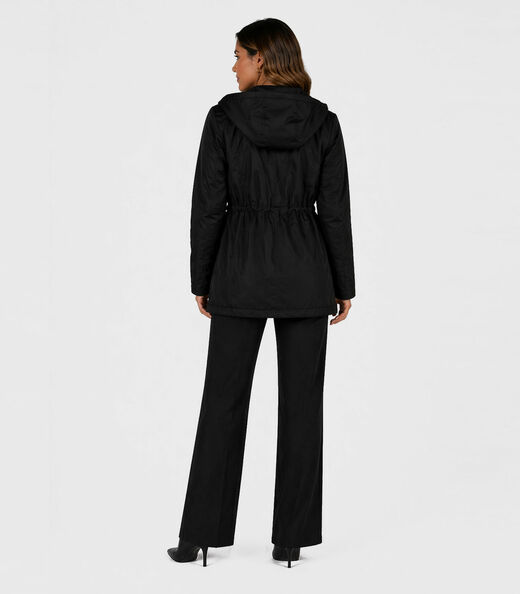 Parka Feminina Peluciada Impermeável Sea Surf Preto