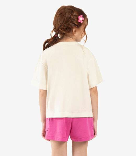 Blusa Infantil Meia Malha Rovi kids Bege